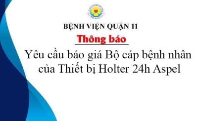 Yêu cầu báo giá Bộ cáp bệnh nhân của Thiết bị Holter 24h Aspel